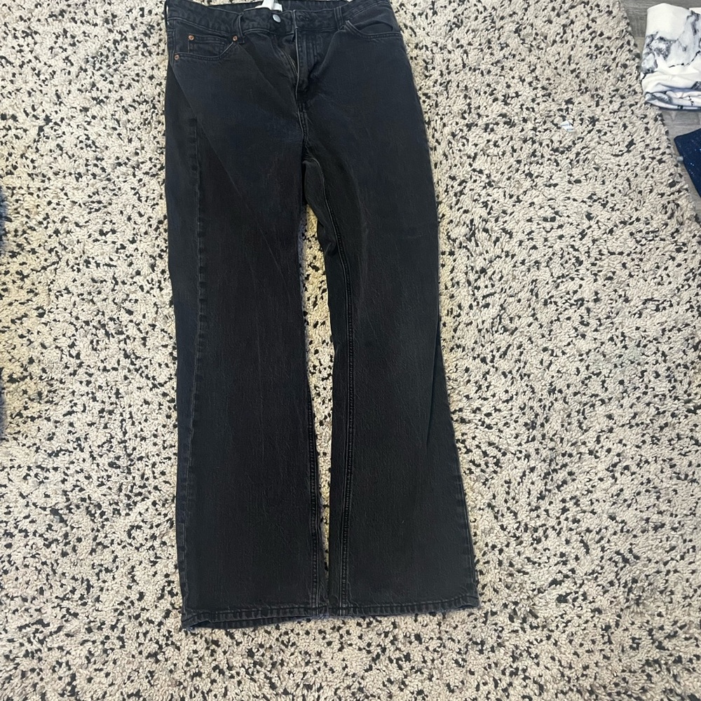 Black bootcut jeans